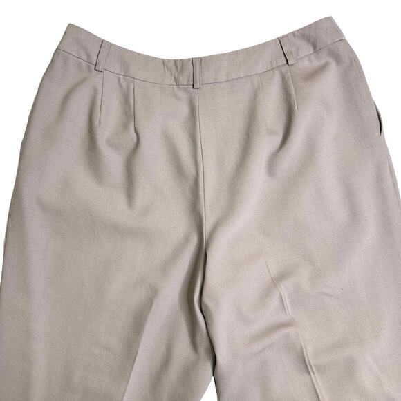 Talbots Petites Light Gray Wool Lycra High Rise Dress Pants Trousers - Picture 6 of 9